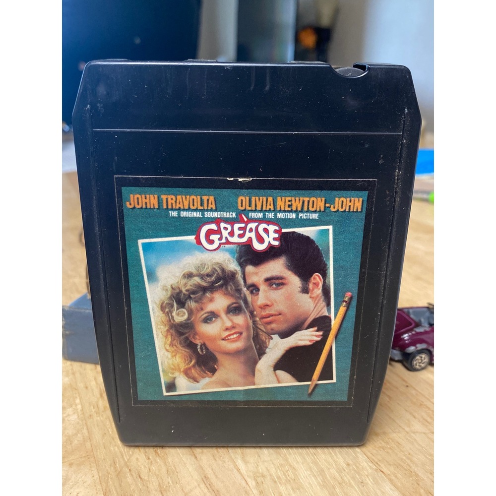 Grease Original Movie Soundtrack 8-Track Tape John Travolta Olivia Newton-John